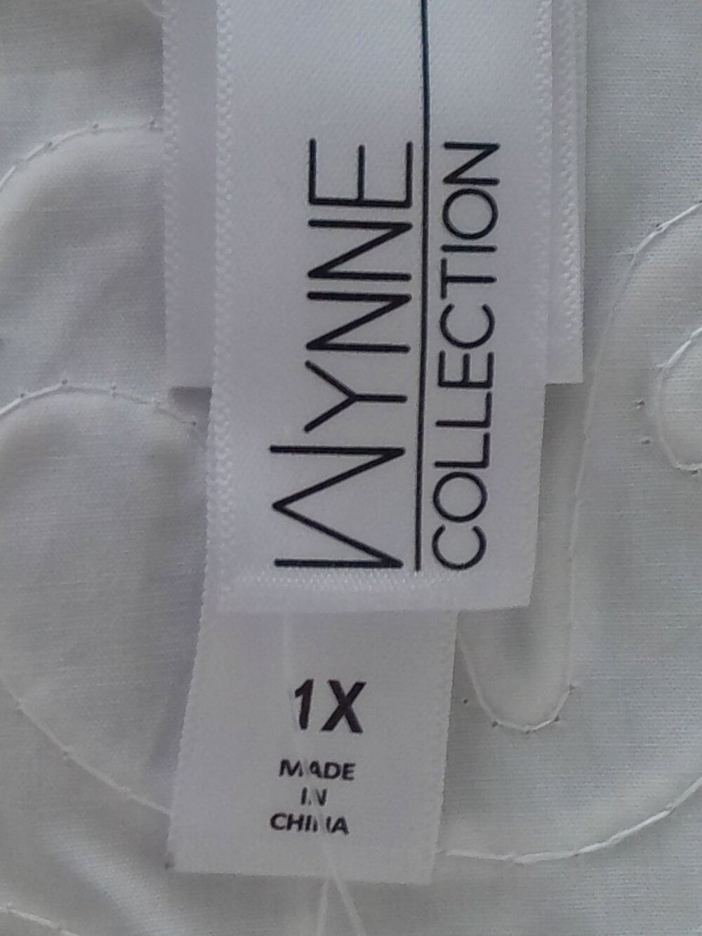WYNNE COLLECTION NWT Lg Slve Button Up Cream w/All Decorative Applique Blouse 1X - Picture 7 of 12